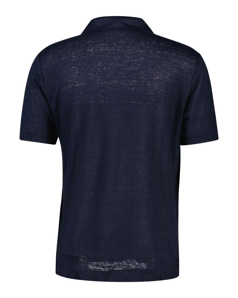 LINEN SS POLO Blue / S