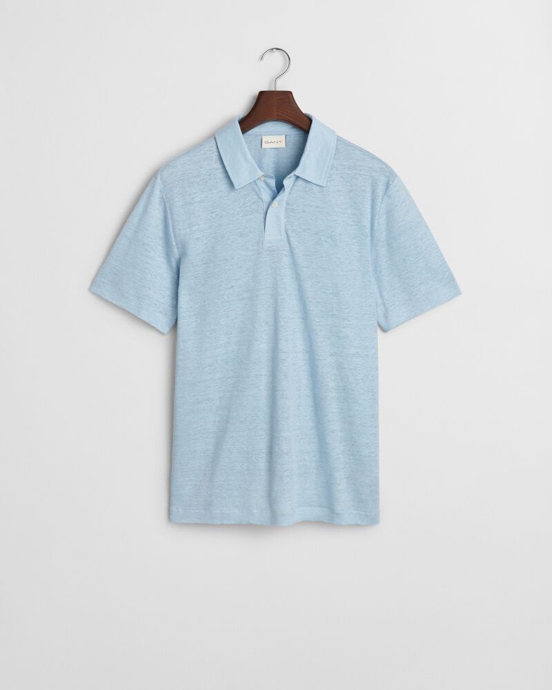 LINEN SS POLO Blue / S