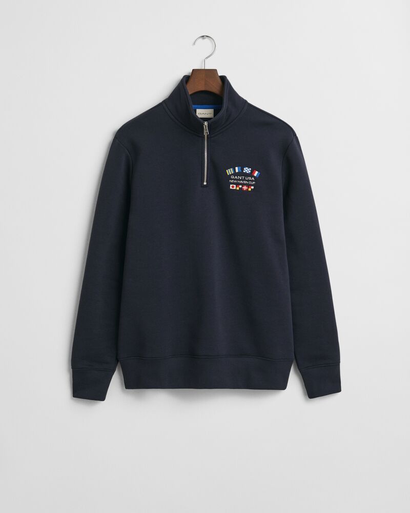 GRAPHIC HALF ZIP Blue / S