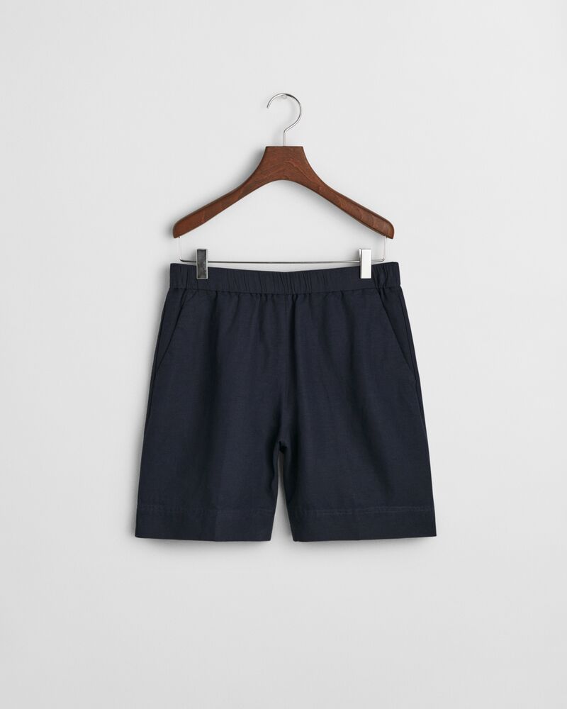 REL LINEN BLEND PULL ON SHORTS Blue / 32