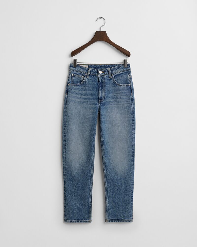 STRAIGHT CROPPED JEANS Blue / 27