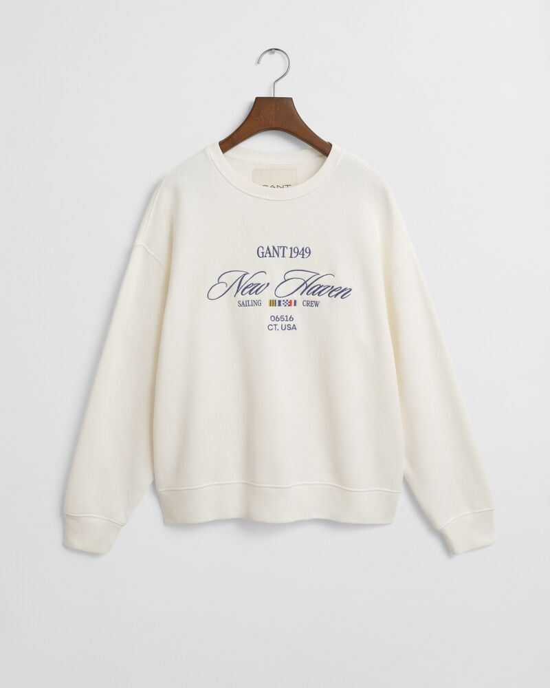 GRAPHIC C-NECK SWEAT White / S