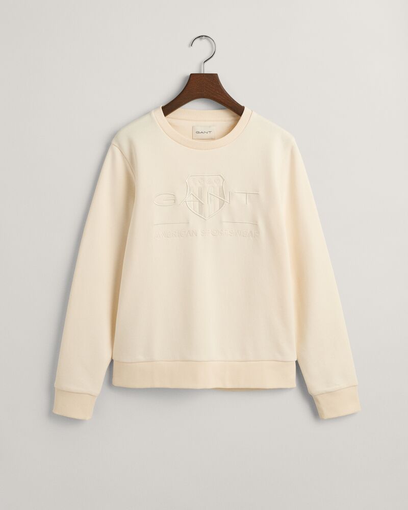 REG TONAL SHIELD C-NECK SWEAT Beige / S