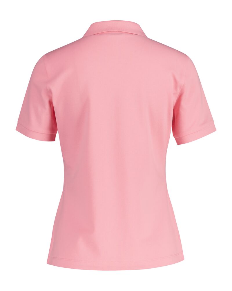 CONTRAST COLLAR SS PIQUE POLO Pink / S