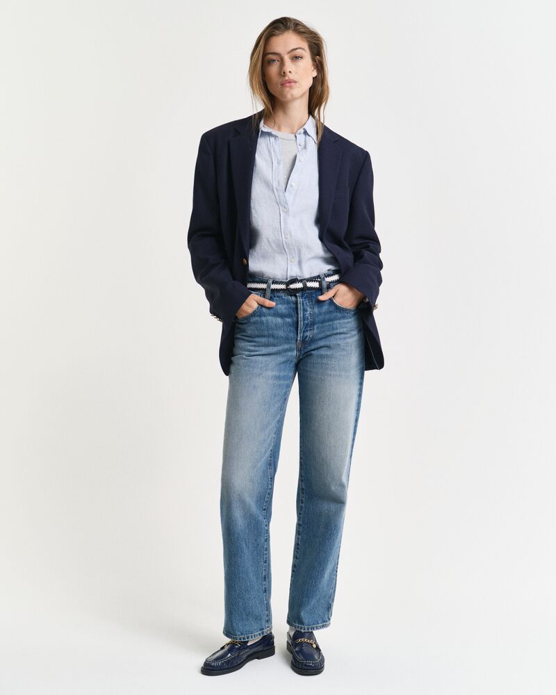 REG LINEN SHIRT Blue / 32