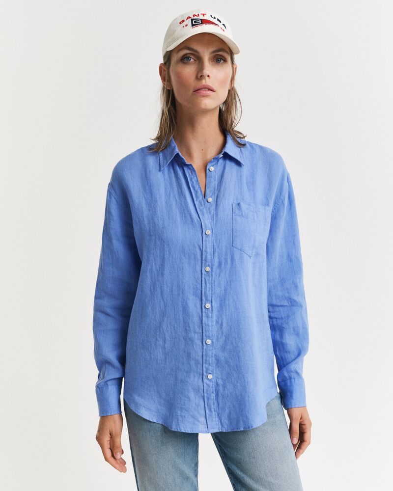 REL LINEN SHIRT Blue / 32