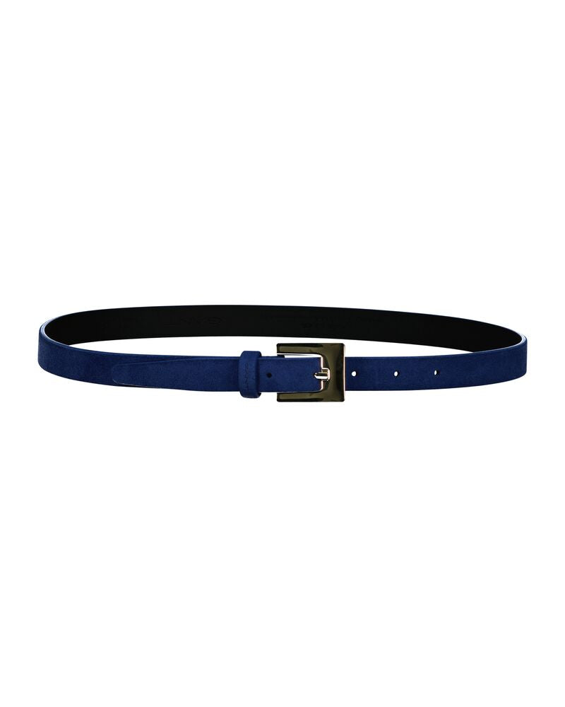 SLIM SUEDE BELT Blue / 80X32