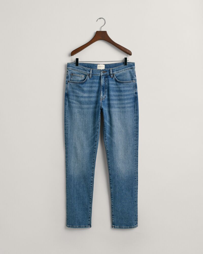 Slim Fit Jeans Mid Blue Worn In / 32X32