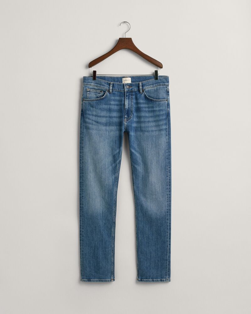Regular Fit Jeans Mid Blue Worn In / 32/32