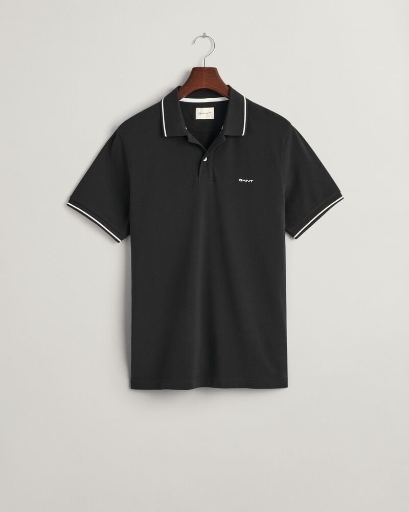 TIPPING SS PIQUE POLO Black / S