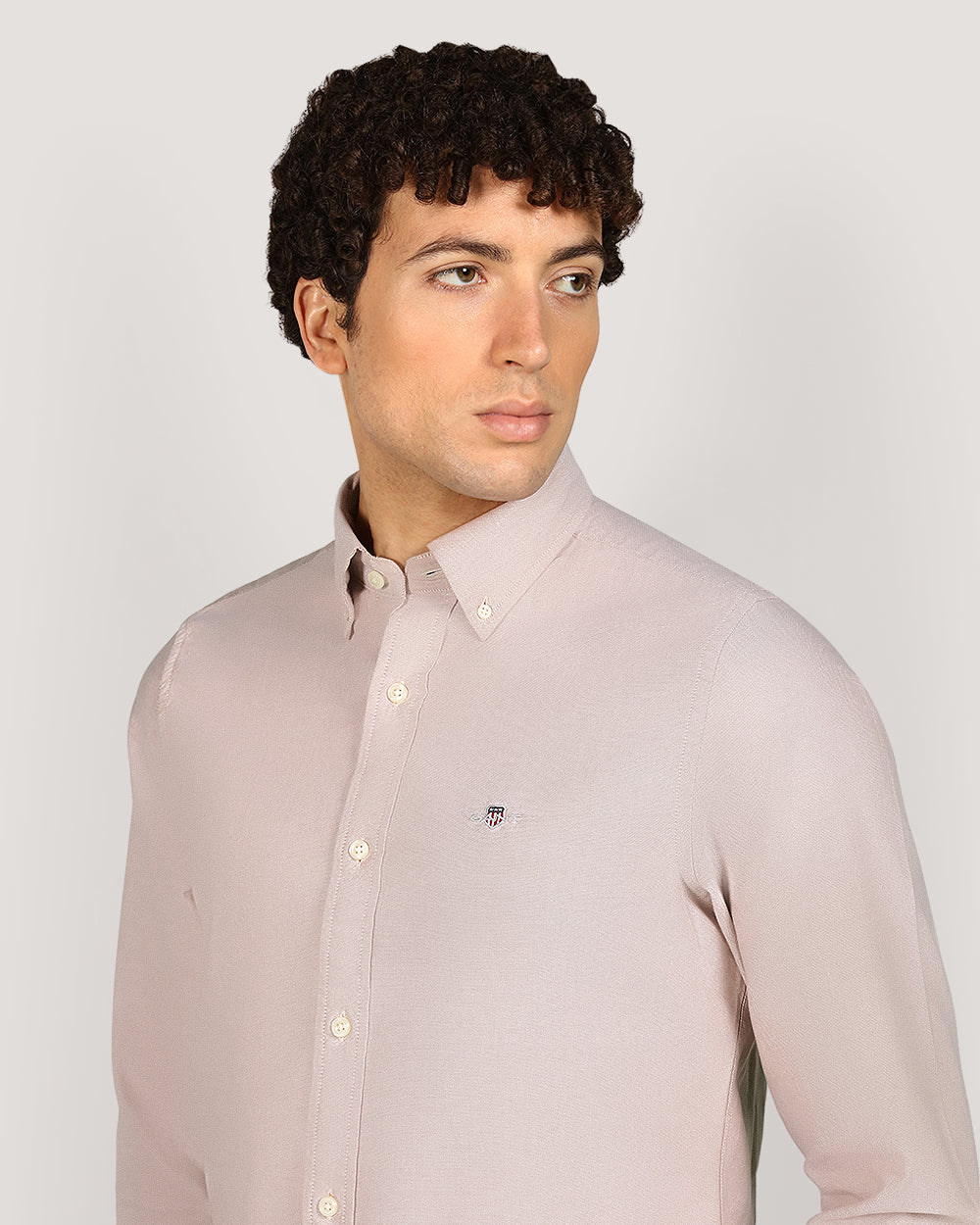 Gant Slim Classic Oxford Shirt For Men WARM KHAKI / M