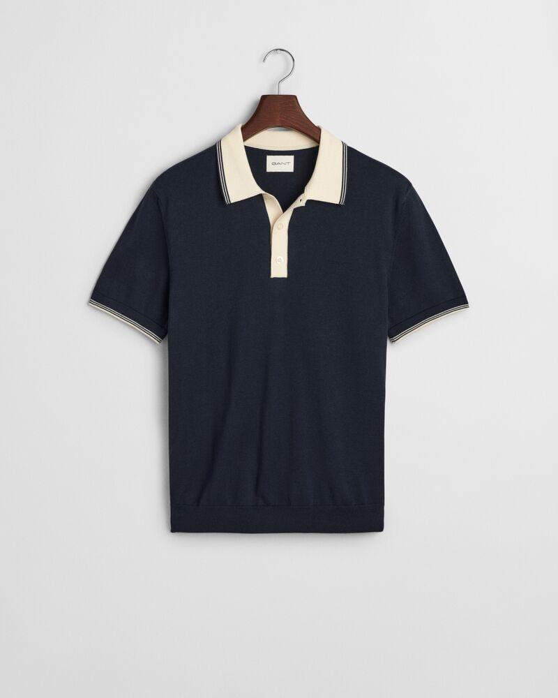 Modal Blend Polo Shirt Blue / S