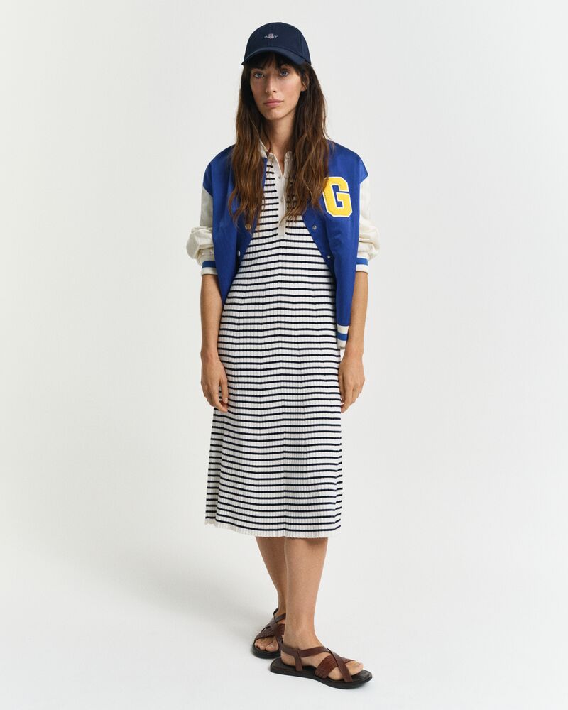 gant open knit rugger dress Rib Knit Rugger Dress