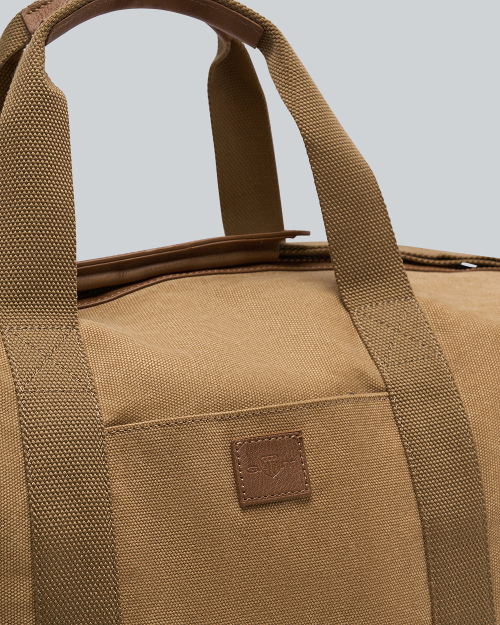 Washed Canvas Duffel Bag Beige / OS