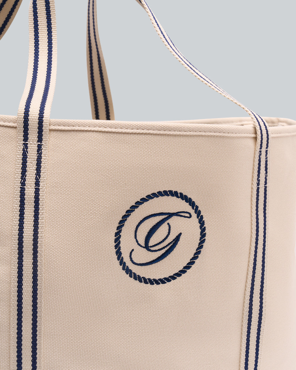 Canvas Beach Tote Bag Cream / OS