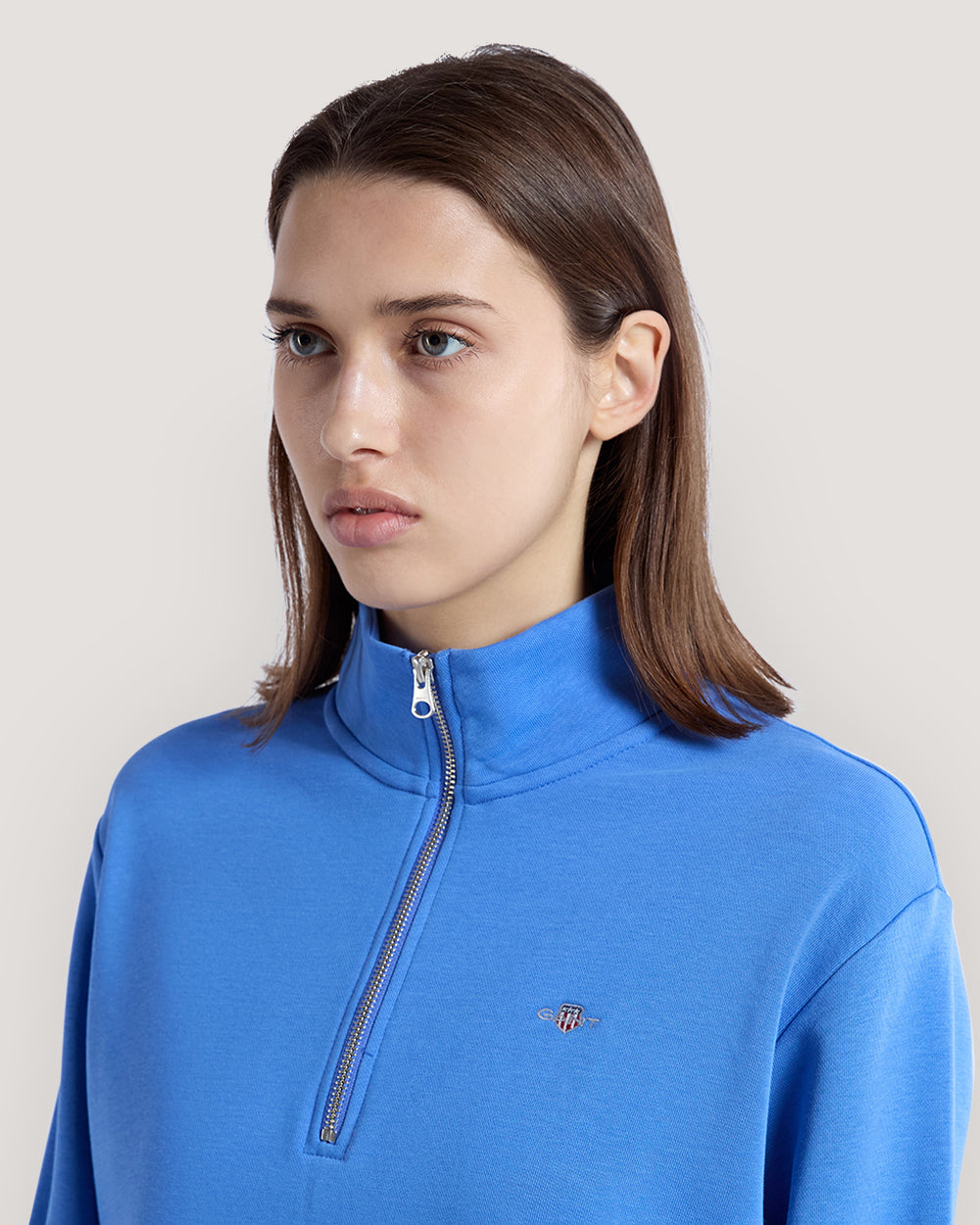 Shield Half Zip Sweatshirt Blue / M