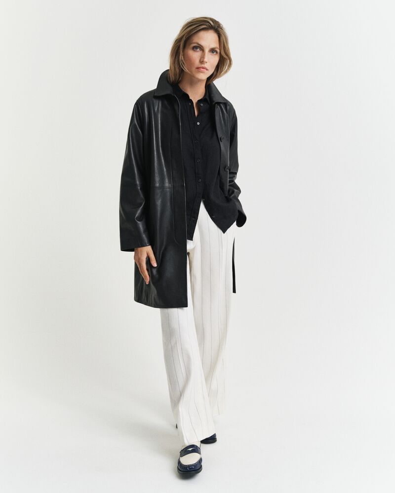 REG LINEN SHIRT Black / 32