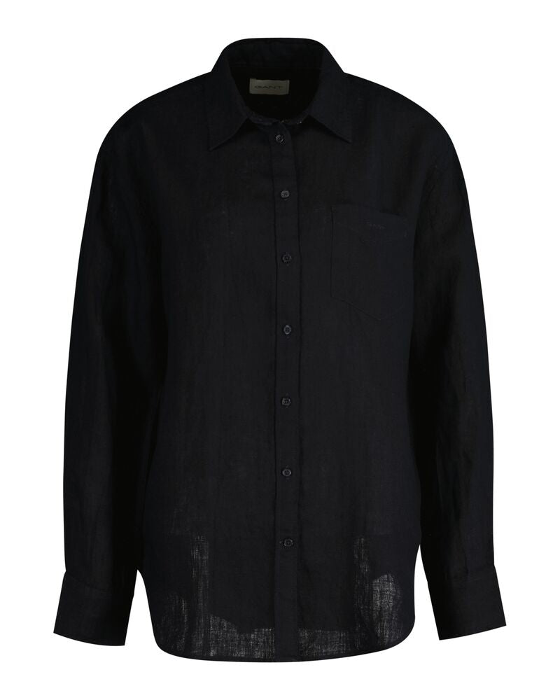 REL LINEN SHIRT Black / 34