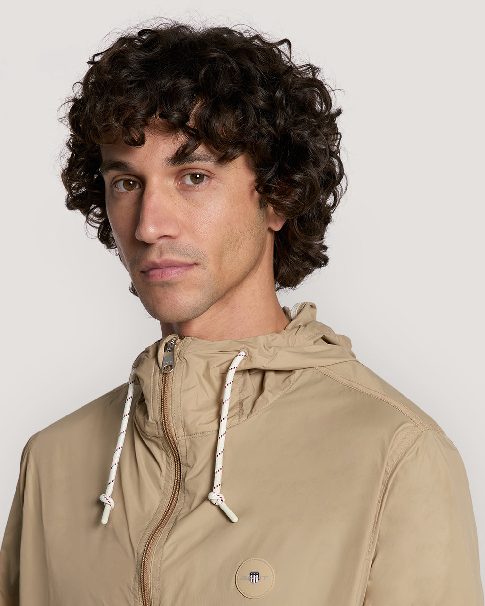 Lightweight Packable Windbreaker Dark Khaki / M