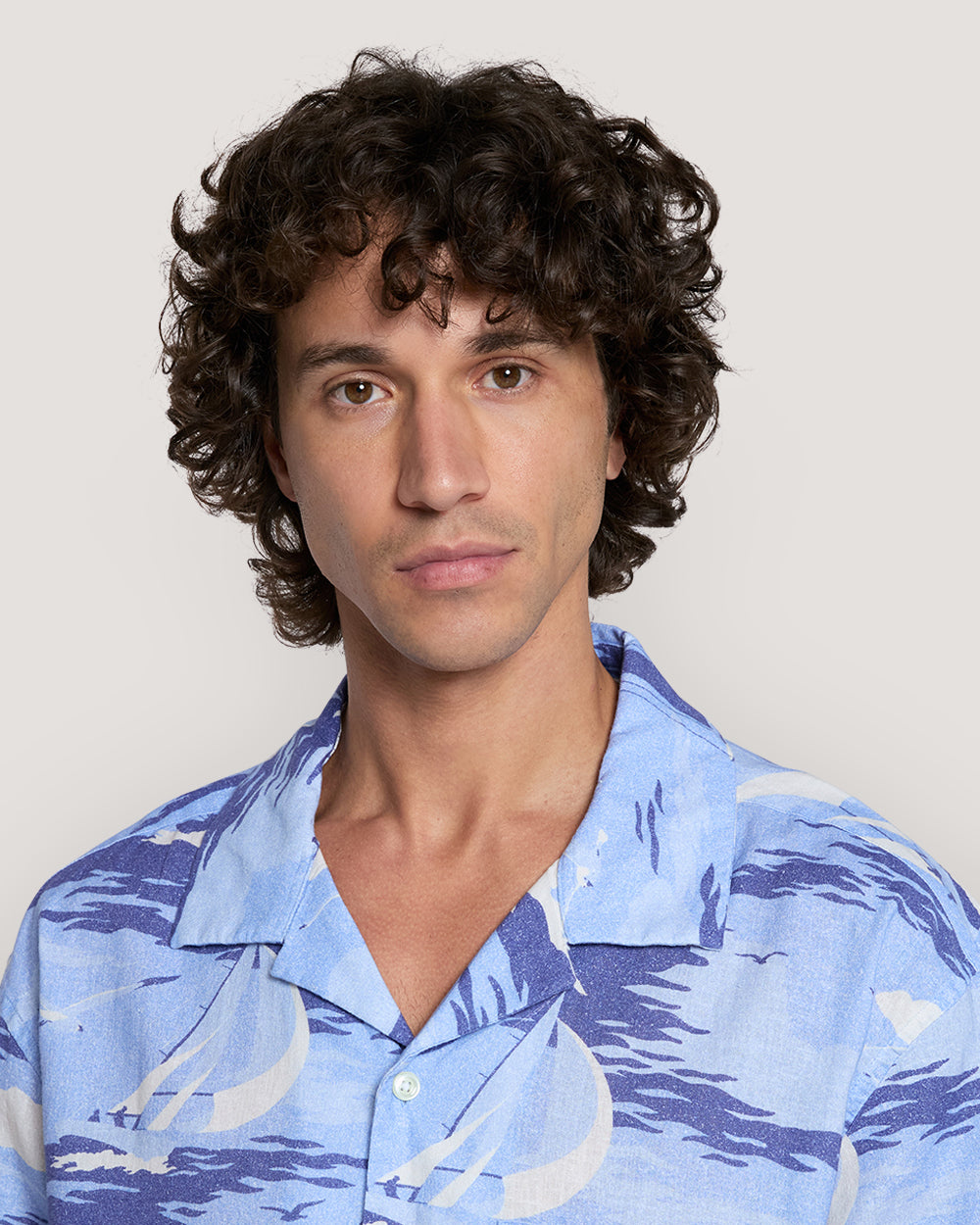 REL SAILING PRINT SS SHIRT Blue / M