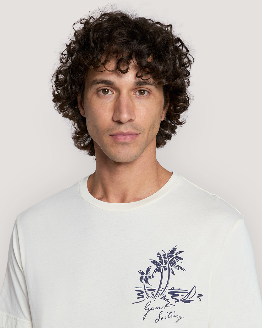 SUNFADED PRINTED TSHIRT Cream / M