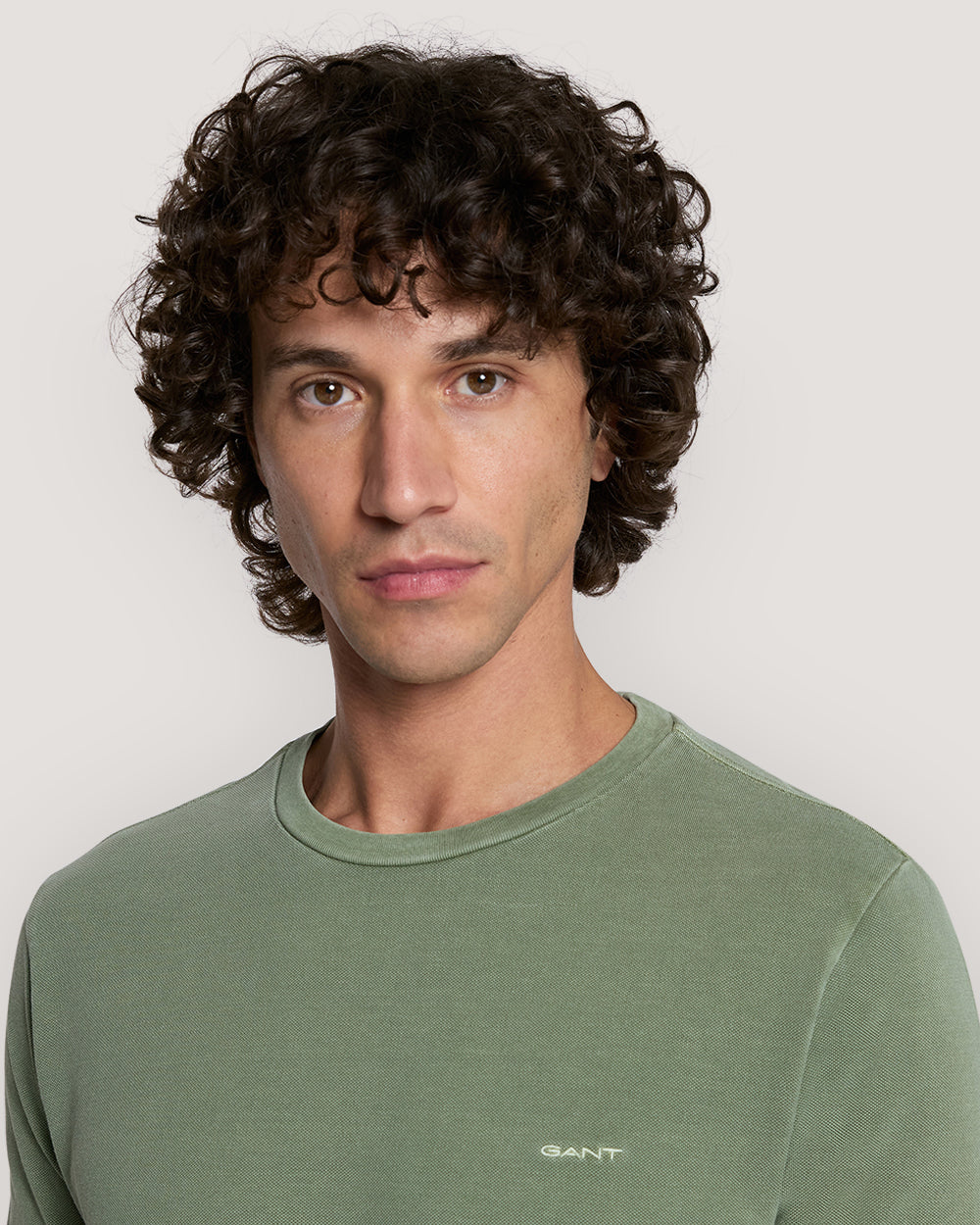 SLIM SUNFADED SS PIQUE TSHIRT Green / M