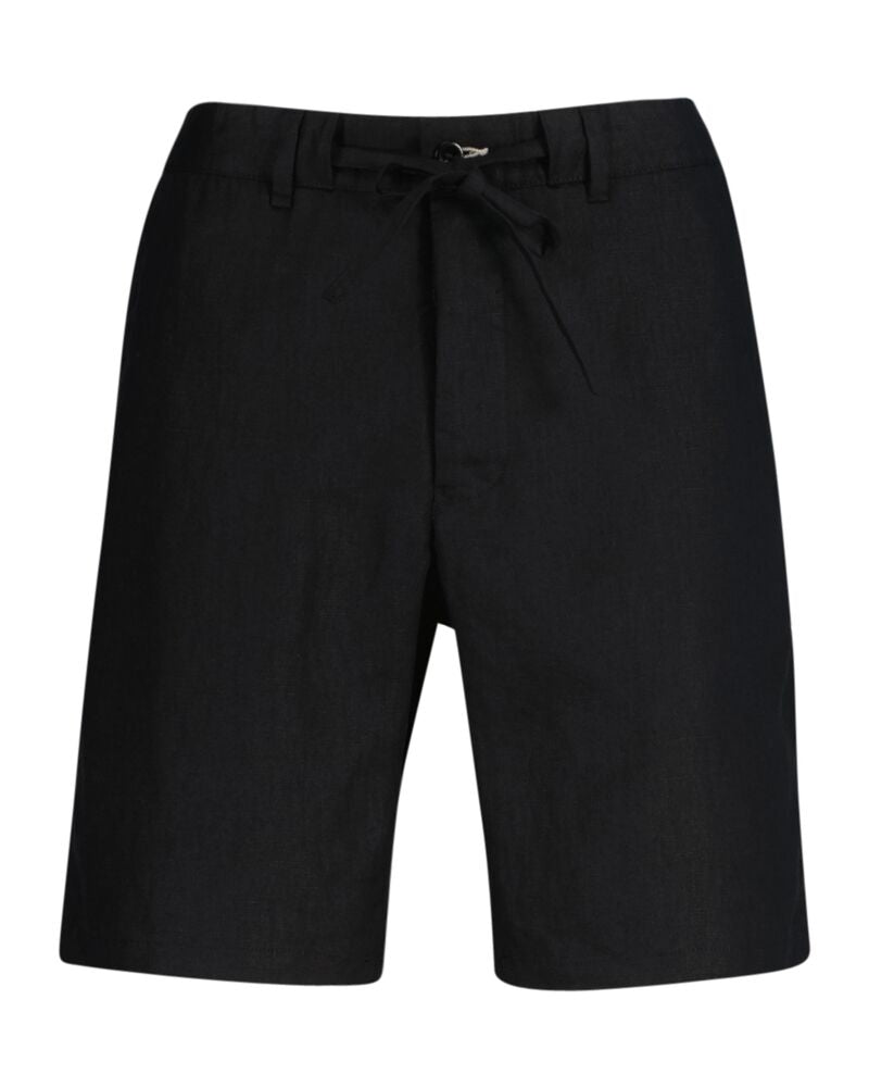 RELAXED LINEN DS SHORTS Black / S