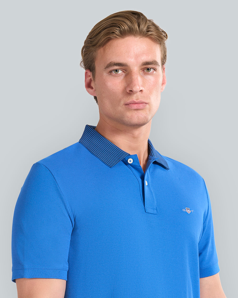 TIPPING DETAIL POLO Blue / L