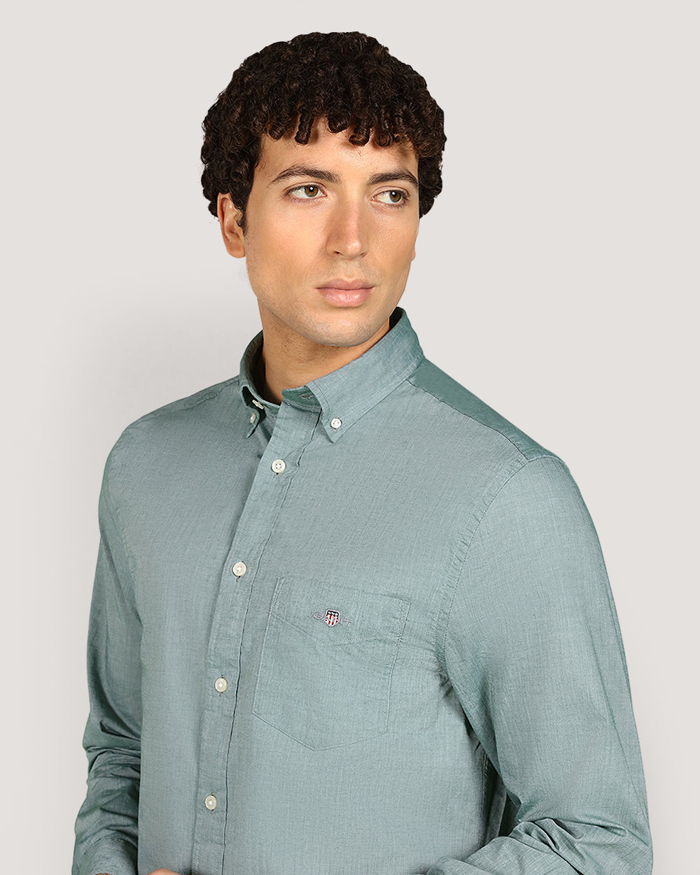 Gant Regular Classic Popl Shirt For Men FOREST GREEN / M