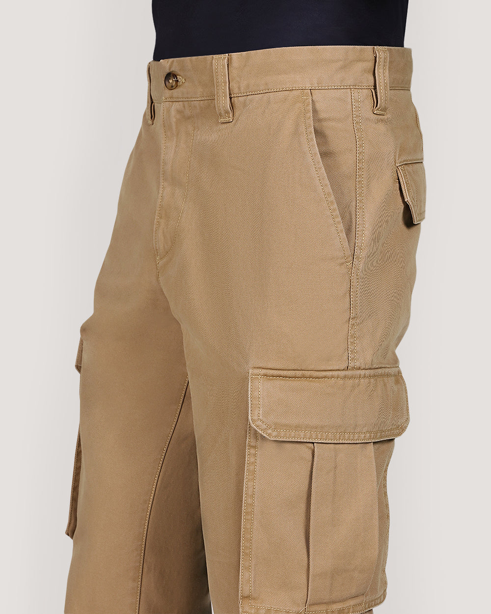 Gant Regular Cotton Twill Cargo Pants For Men DELICIOSO BROWN / 32X32