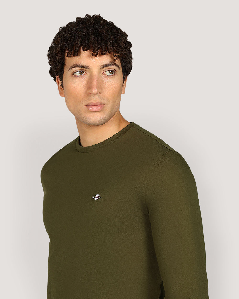 Gant Regular Shield Long Sleeve T-Shirt For Men SPEARMINT / M
