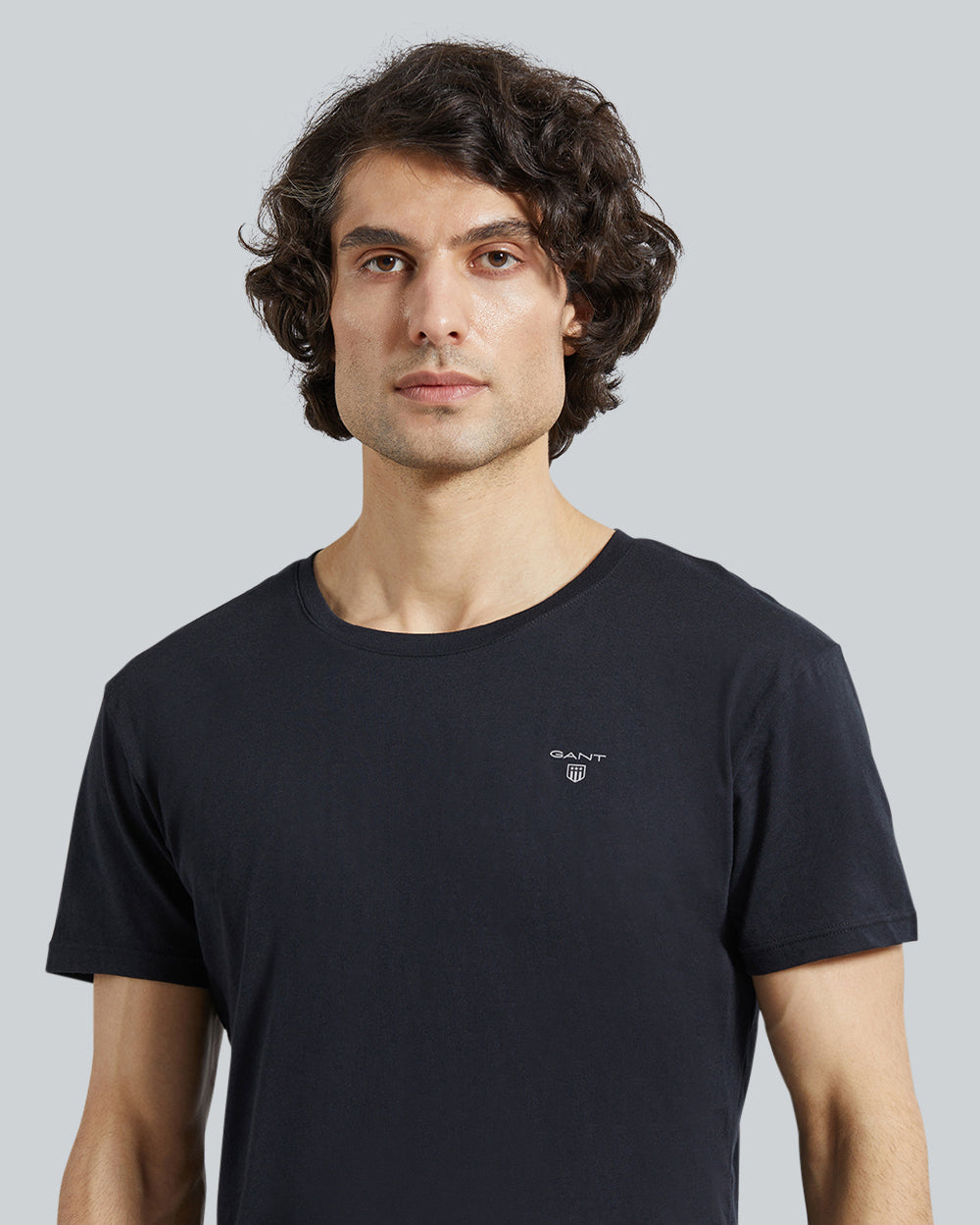 Basic 2-Pack Crew Neck T-Shirt Black / L