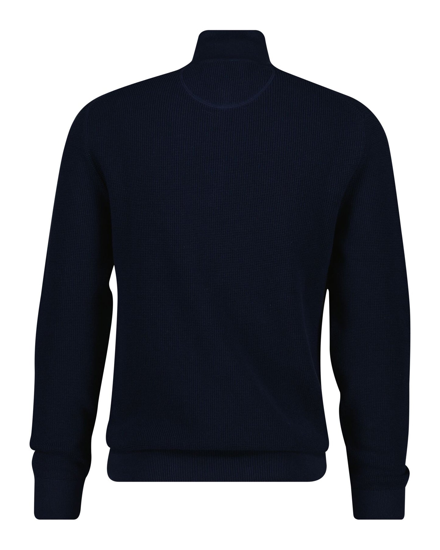 Textured Cotton Half-Zip Sweater