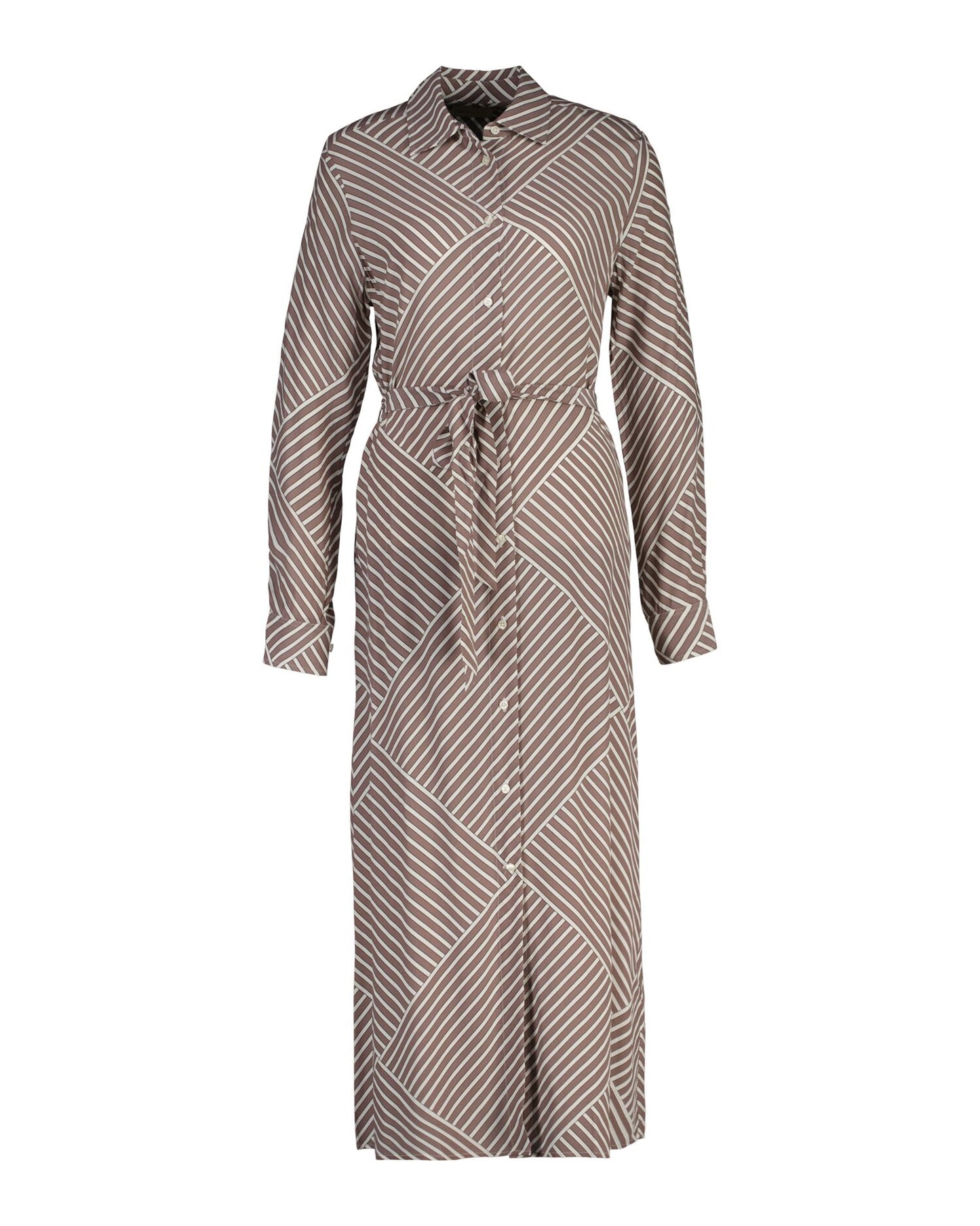 Gant Printed Fluid Long Sleeve Shirt Dress