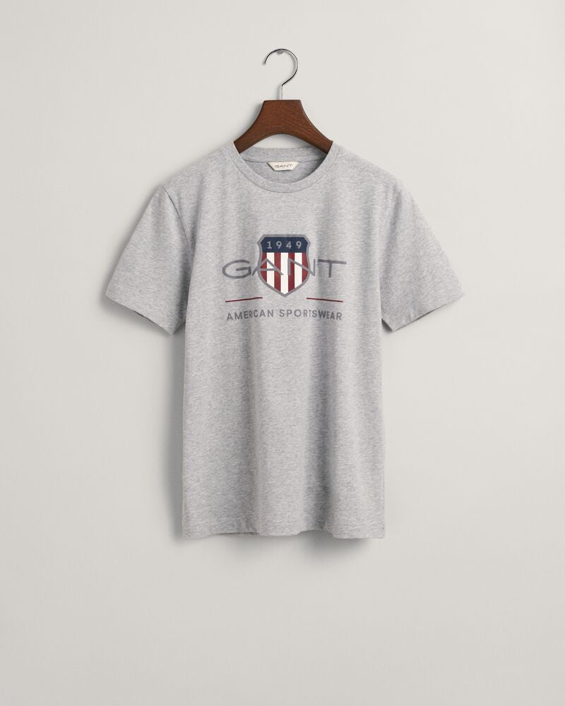 Teens Archive Shield T-Shirt Light Grey Melange / 122/128