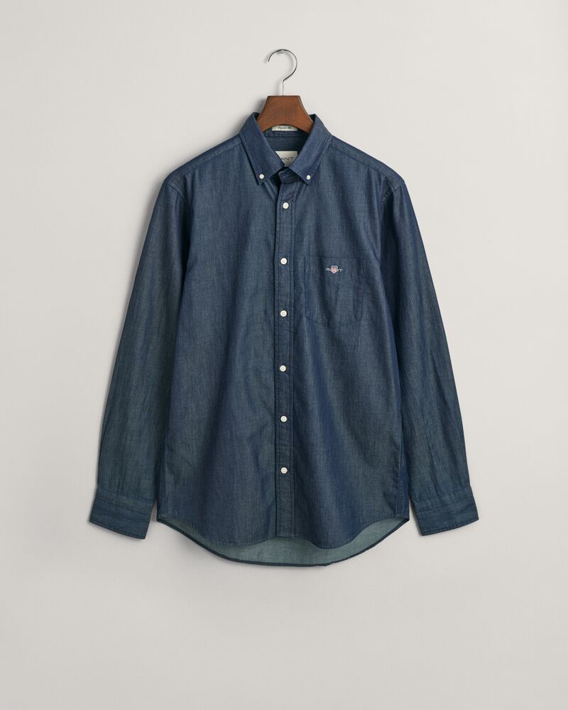 Regular Fit Indigo Shirt DARK INDIGO / S