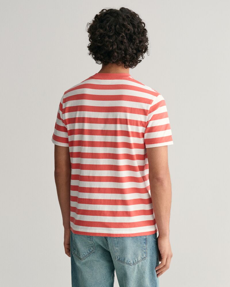 Multi Striped T-Shirt S / SUNSET PINK