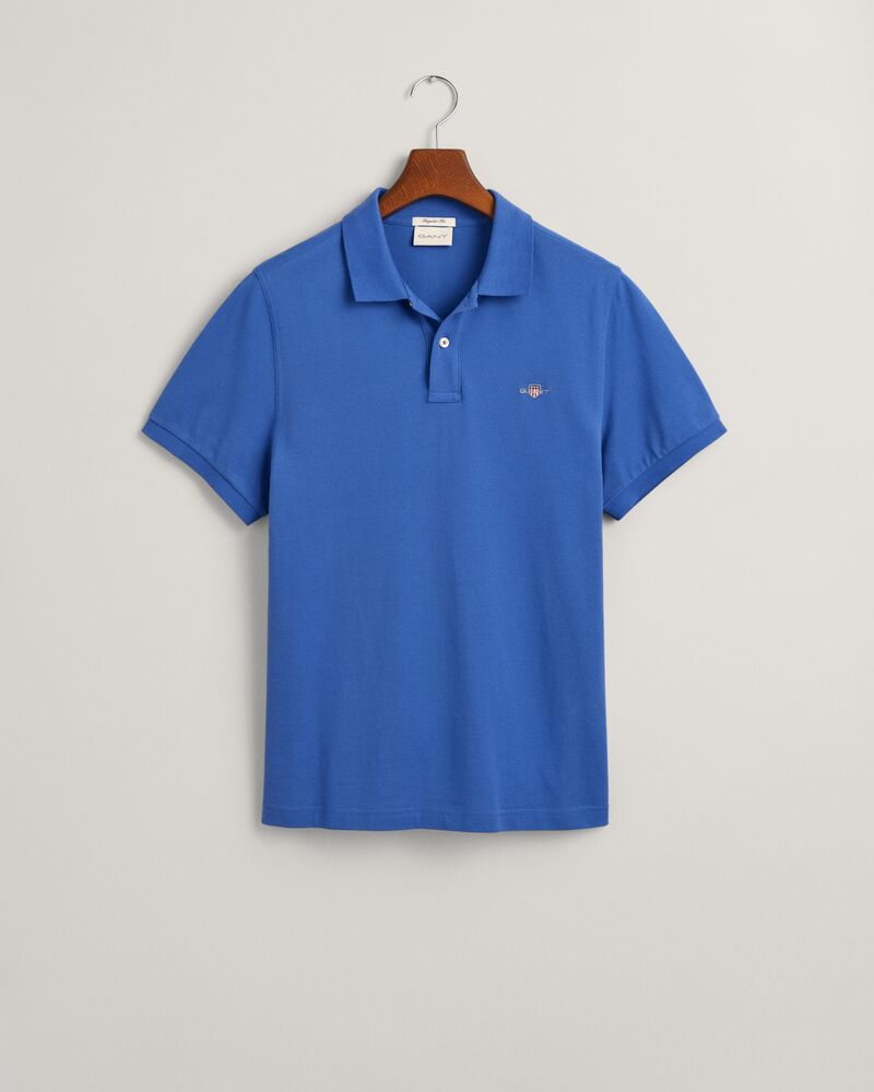 REGULAR Fit Shield Piqué Polo Shirt RICH BLUE / S