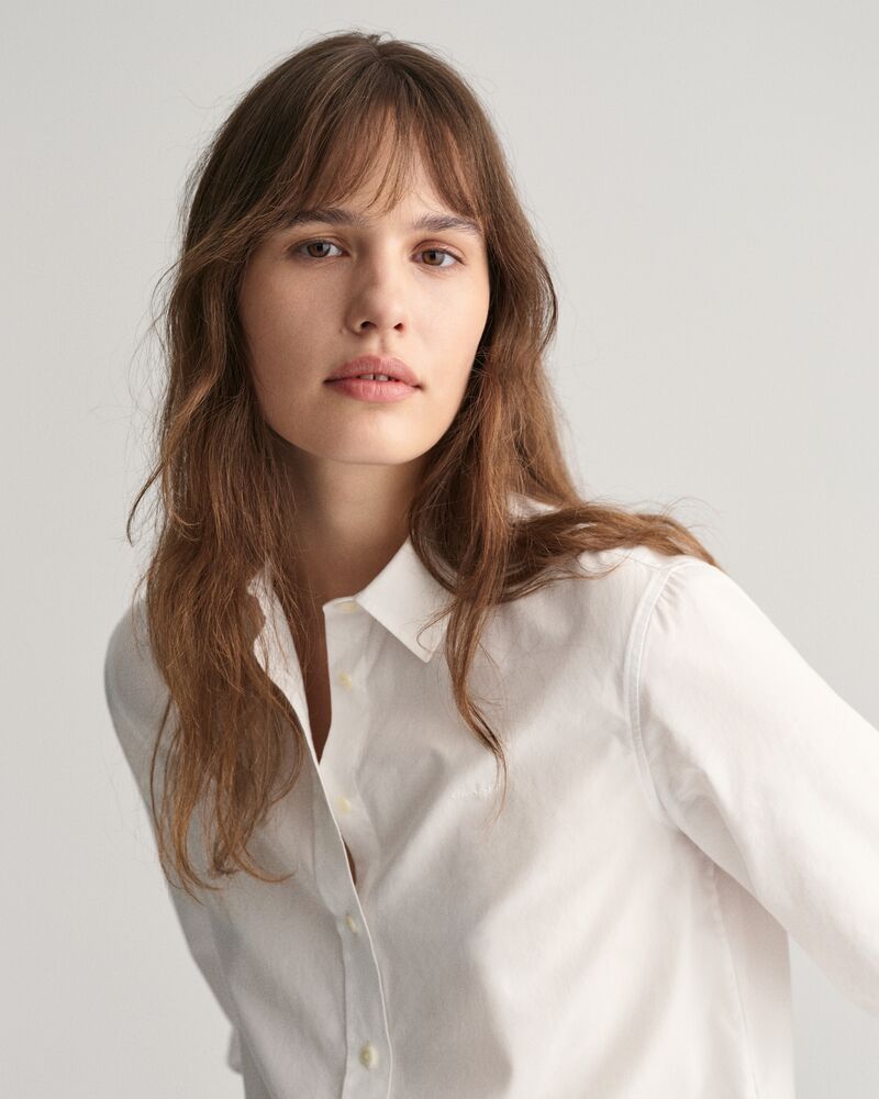 Regular Fit Poplin Shirt 32 / WHITE