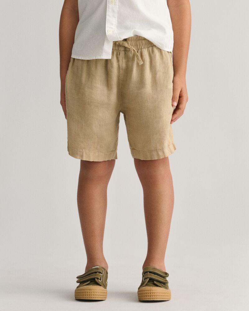 Kids Linen Shorts 92 / DRY SAND