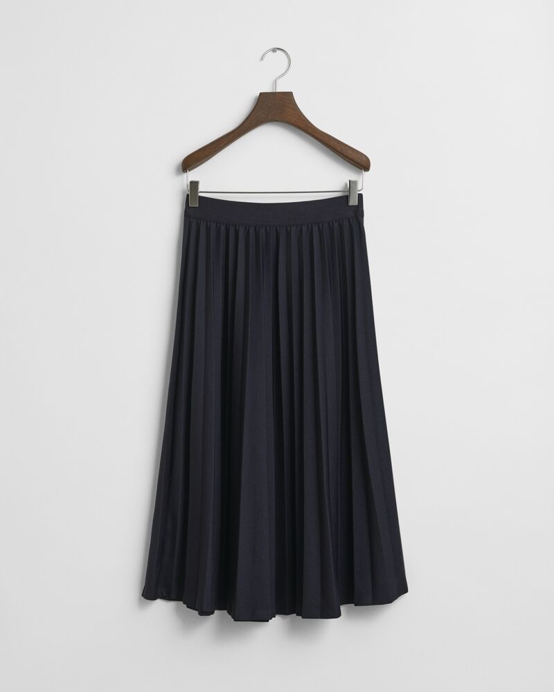 Pleated Jersey Skirt EVENING BLUE / S
