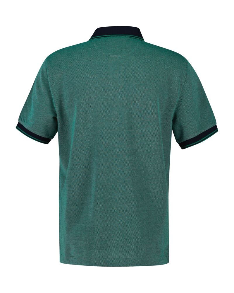 4-COLOUR OXFORD SS PIQUE FOREST GREEN / S