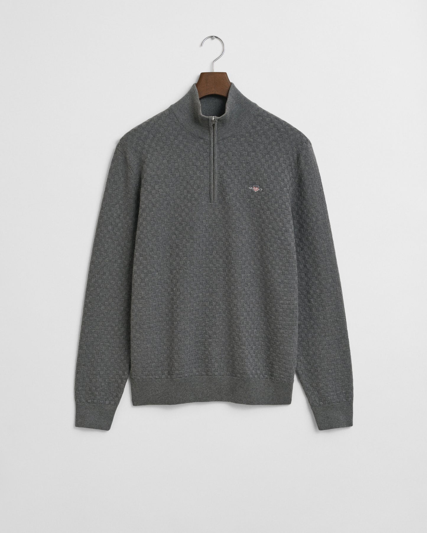 Gant Micro Texture Half-Zip Sweater