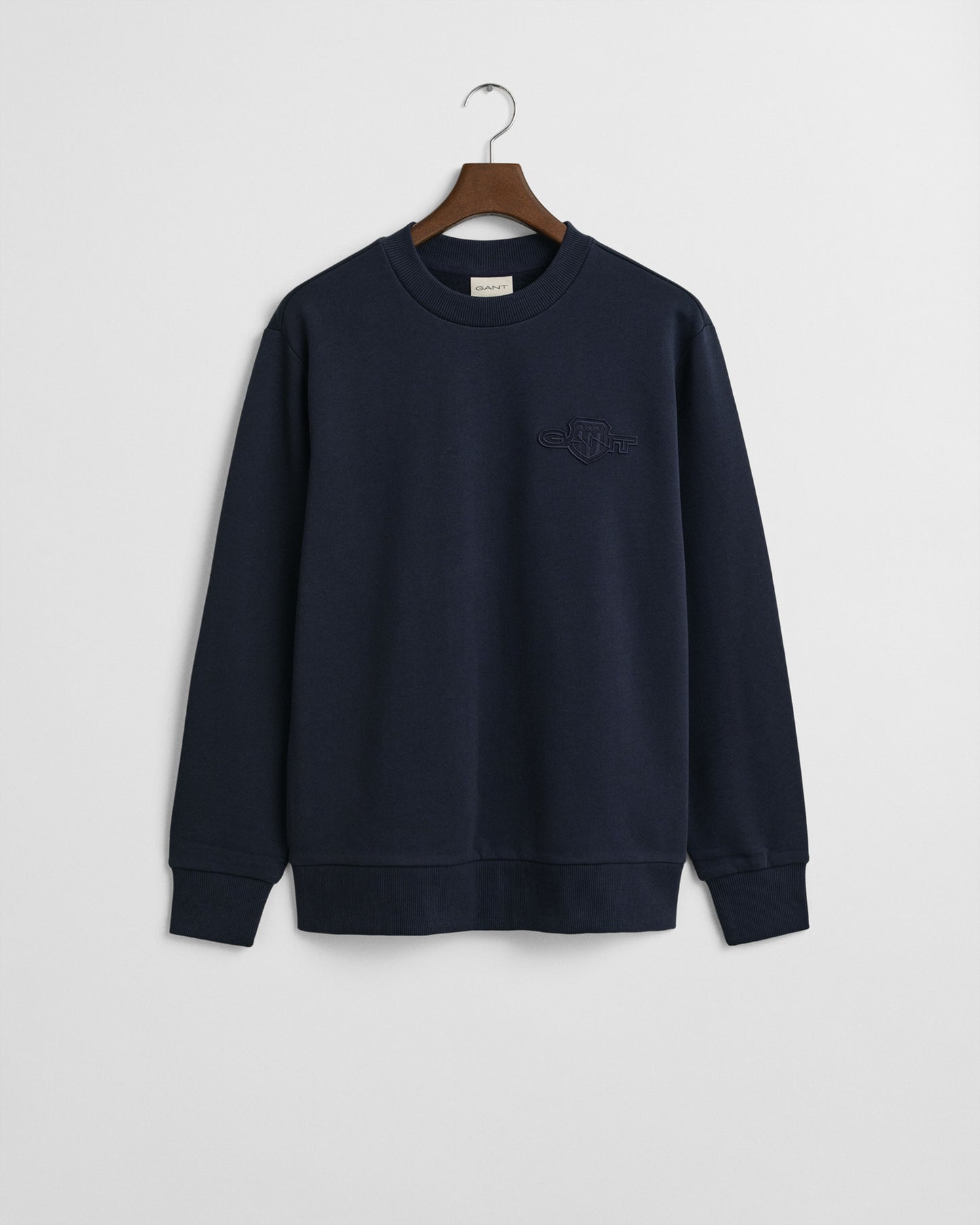 Regular Fit Tonal Shield Crew Neck Sweatshirt