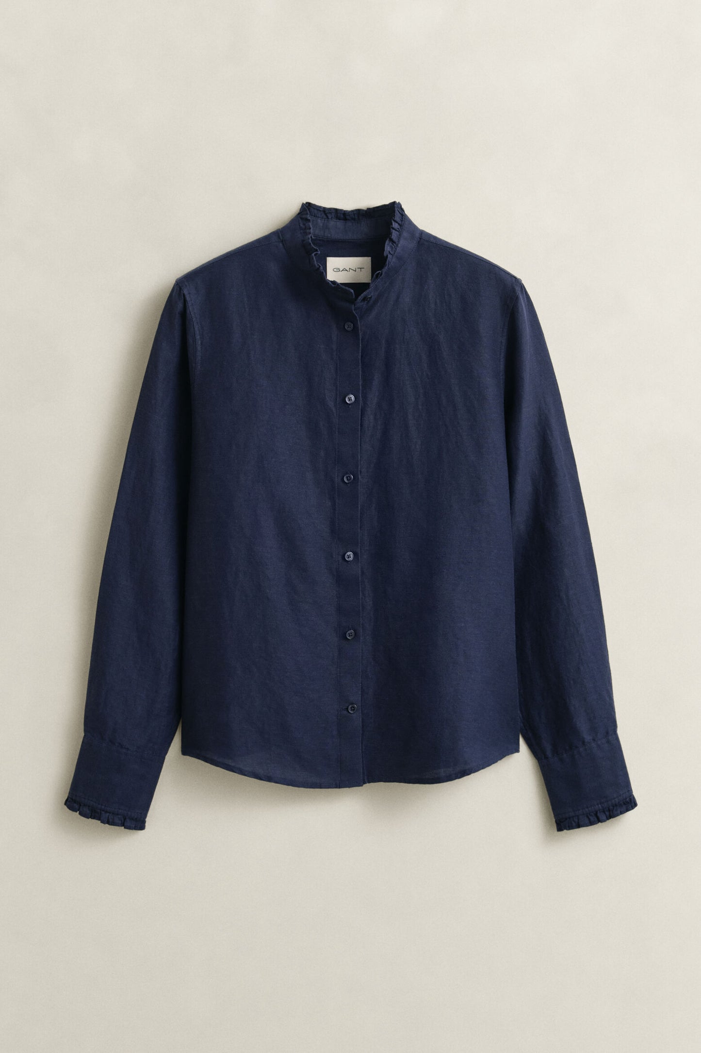 Frilly Linen Blend Blouse