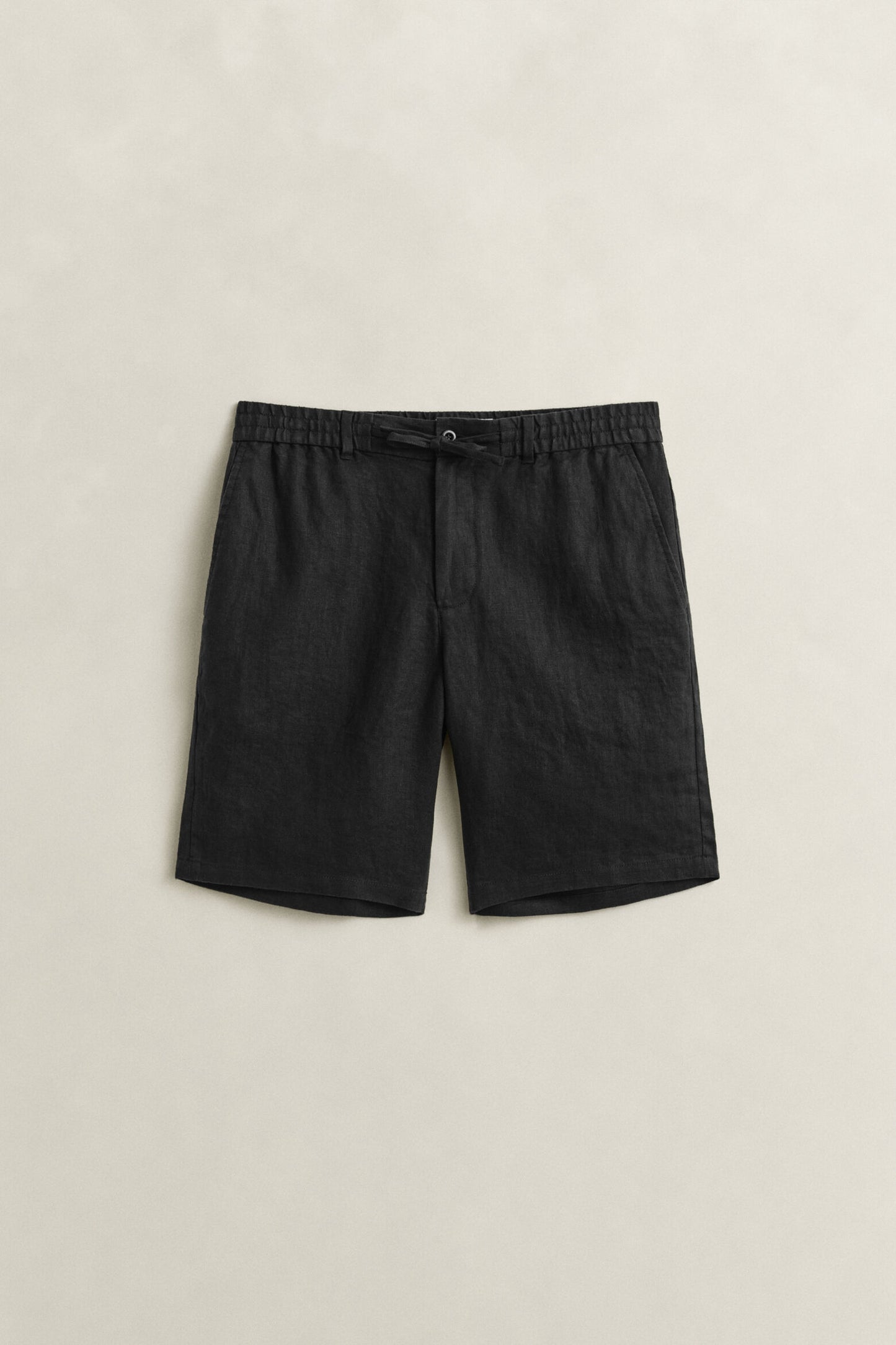 Regular Linen Drawstring Shorts