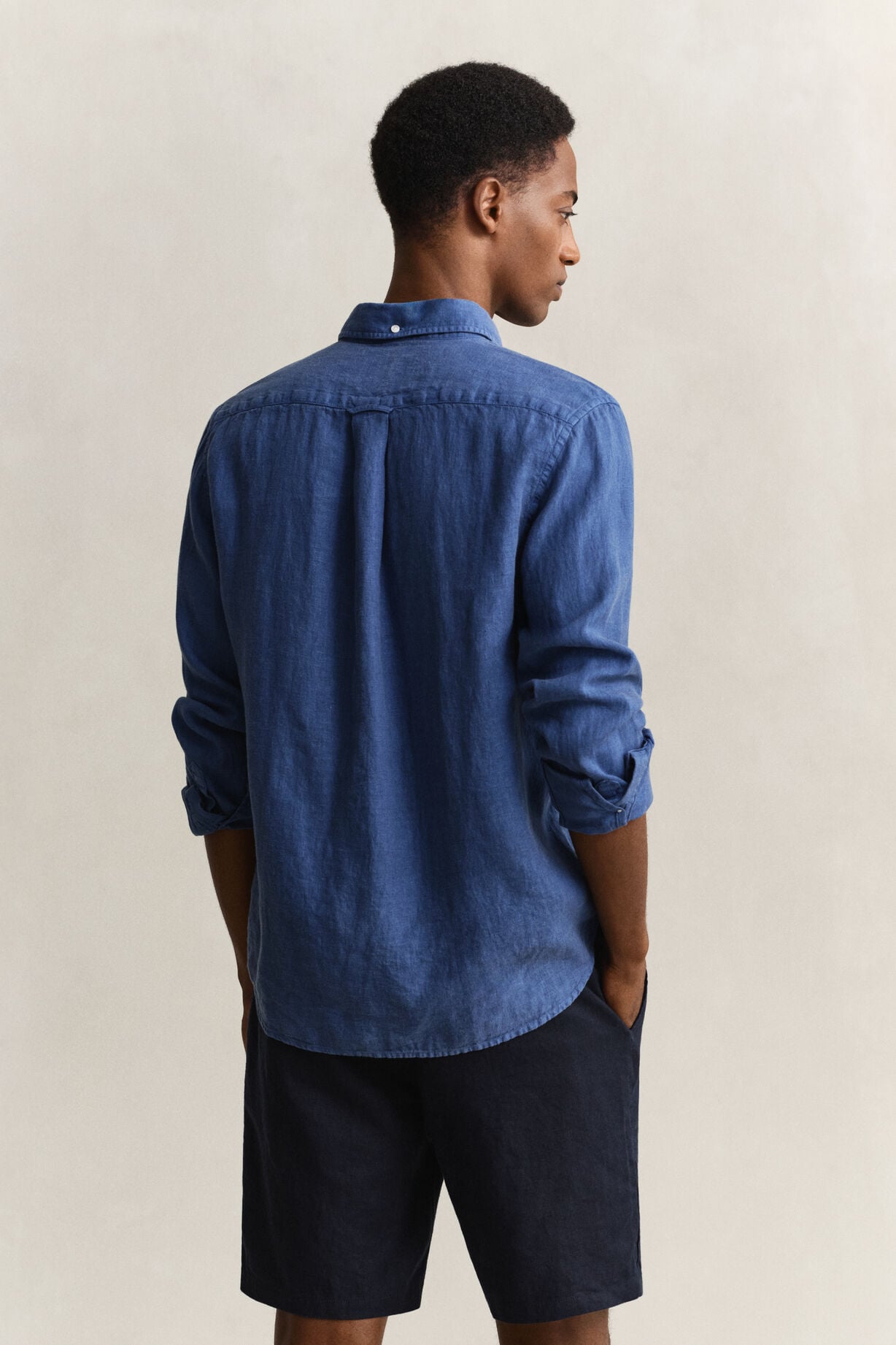 Regular Gmnt Dyed Linen Shirt