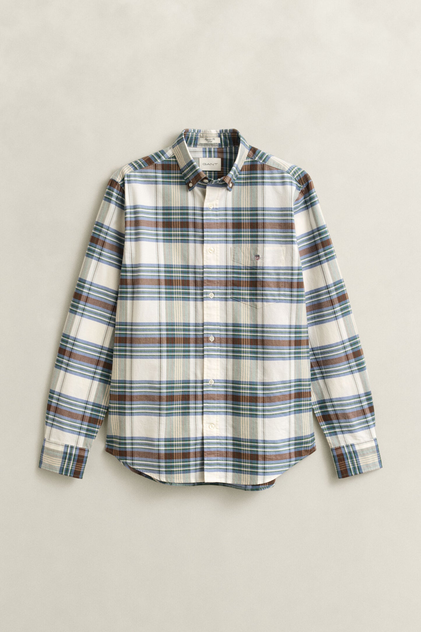Regular Poplin Fil A Fil Stripe Shirt