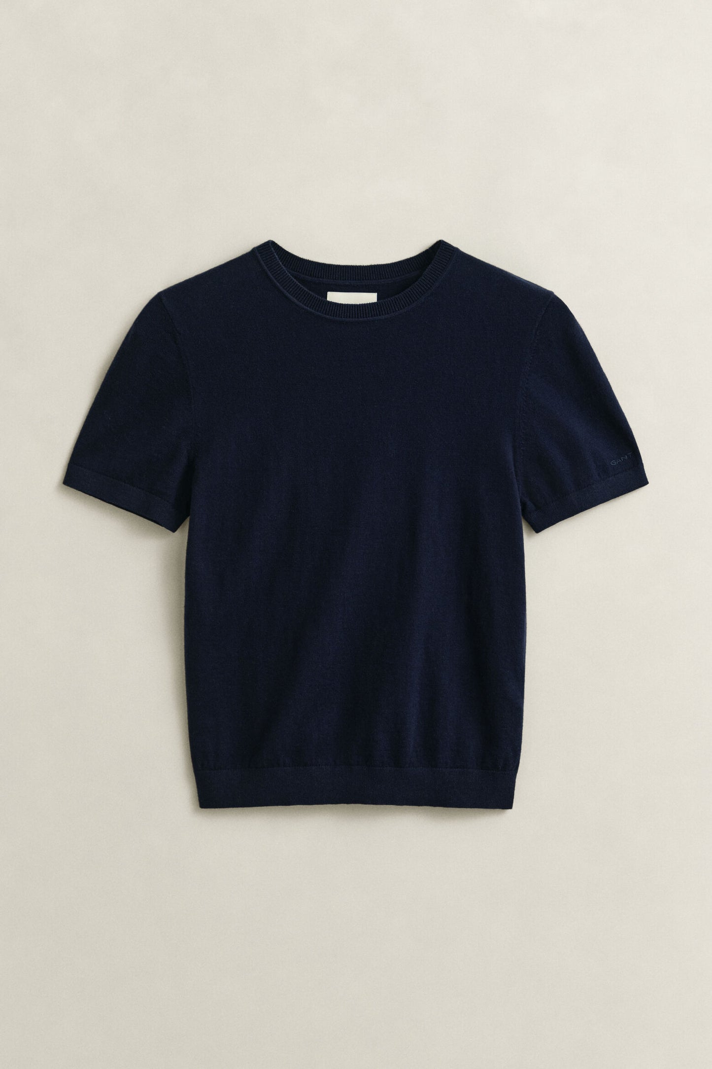 Lightweight Knit Short Sleeve Crew Neck