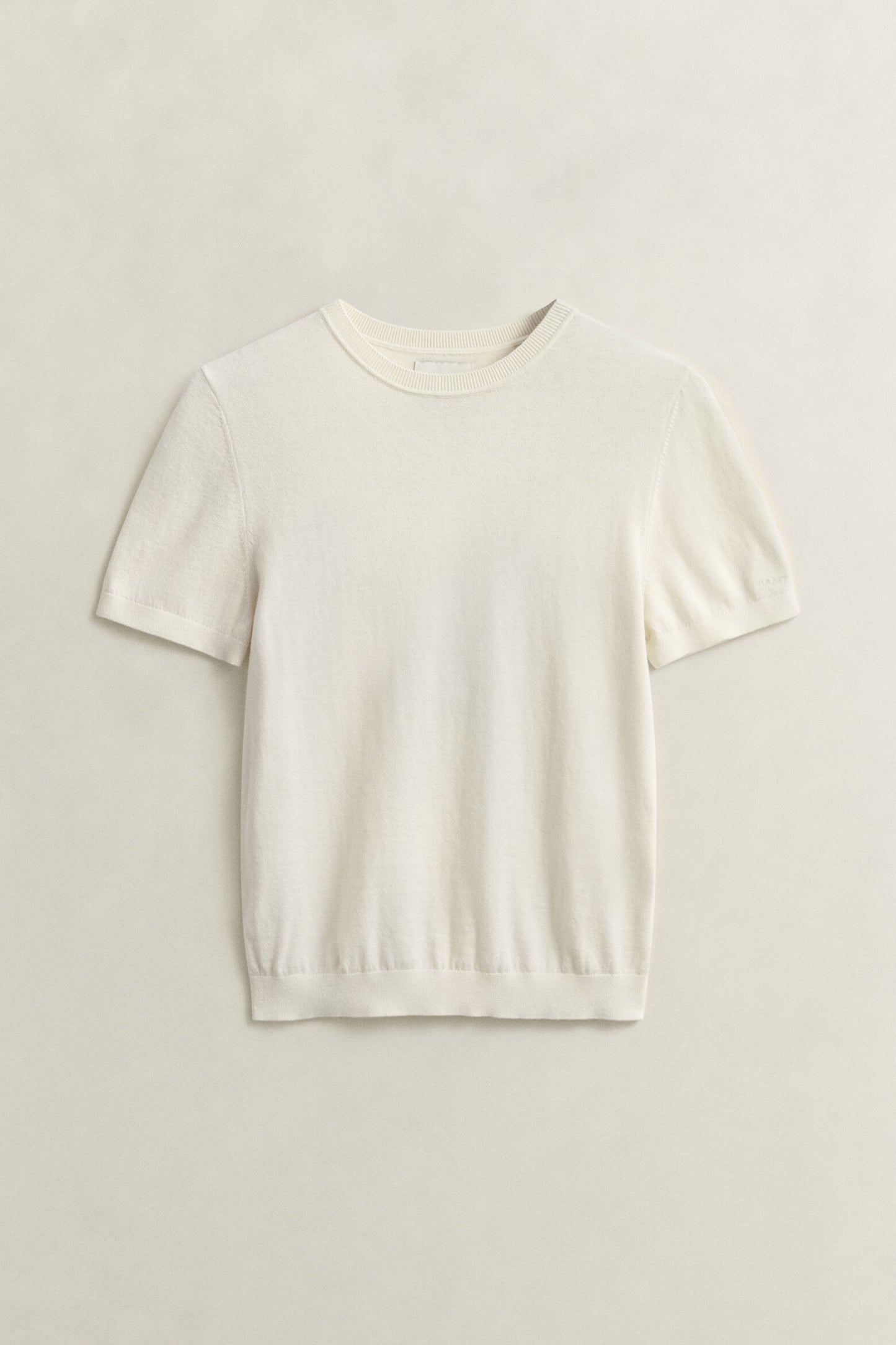 Lightweight Knit Short Sleeve Crew Neck